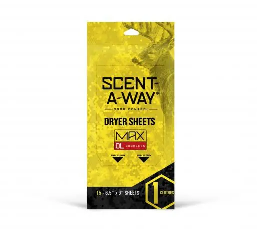 MAX Odorless Dryer Sheets by Hunter Specialties