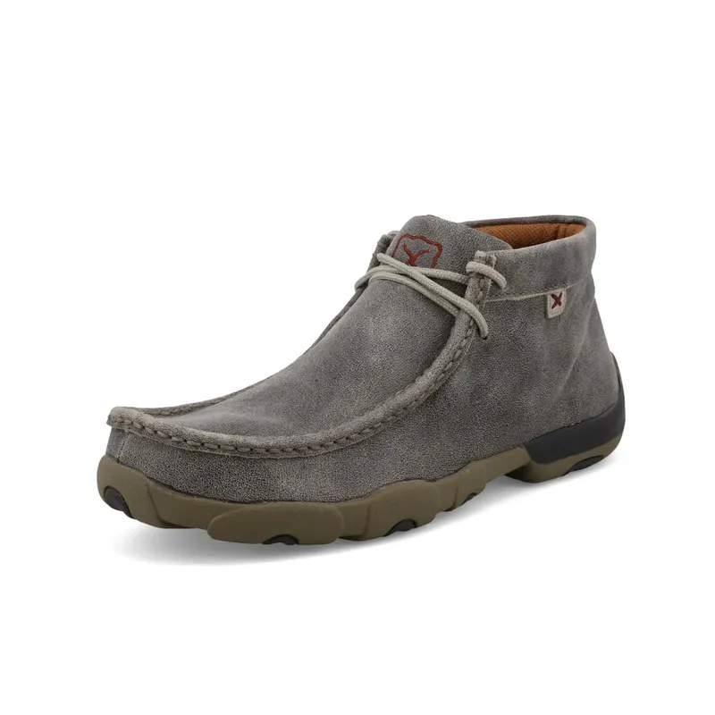 Chukka Driving Moccasin in Grey by Twisted X