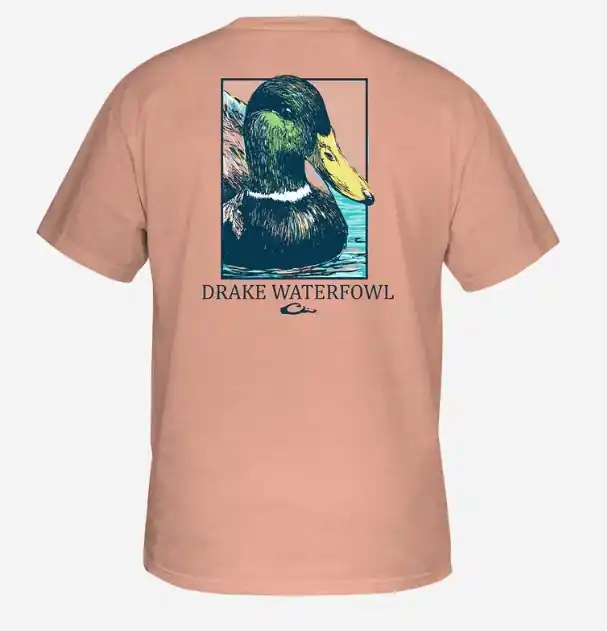Pop Art Mallard Short Sleeve Tee Shirt by Drake Waterfowl