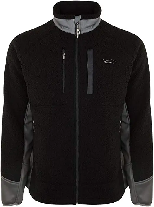 Sherpa Fleece Layering Jacket-Drake