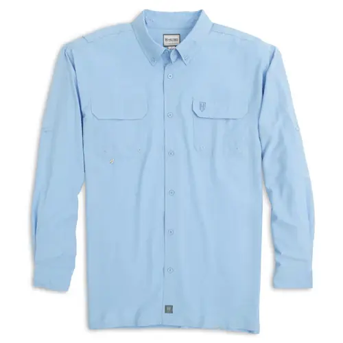 Beaufort Long Sleeve Shirt in Azure Blue by Heybo