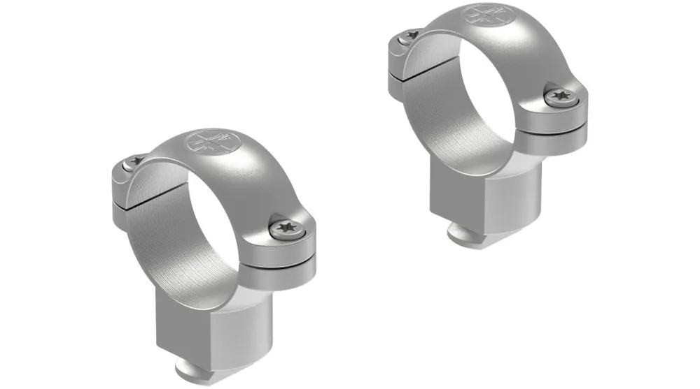 Scope Ring Mounts Silver in High Height with 1 Inch Tube Size for Sako by Leupold