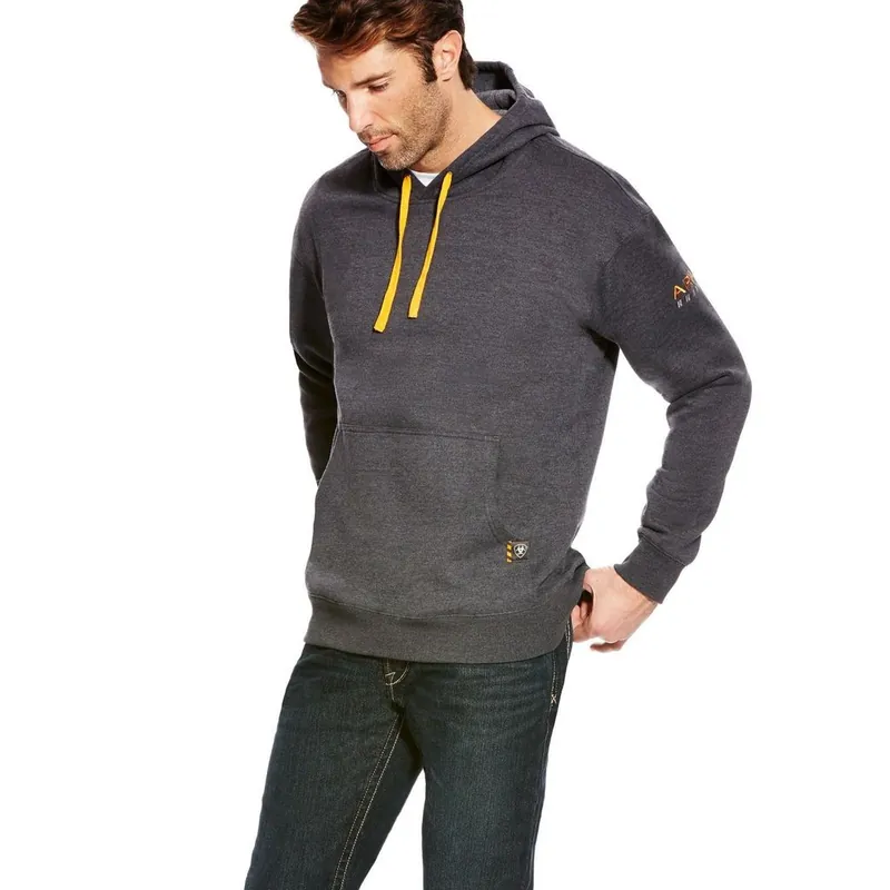 Gray Rebar Workman Hoodie by Ariat