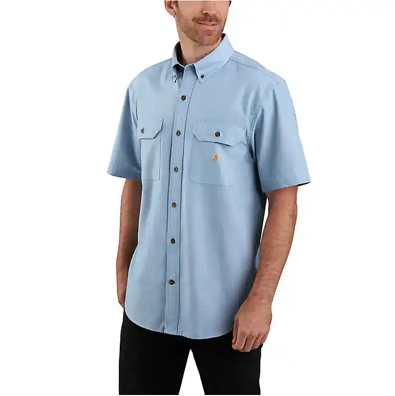 Loose Fit Midweight Chambray Short Sleeve Shirt by Carhartt