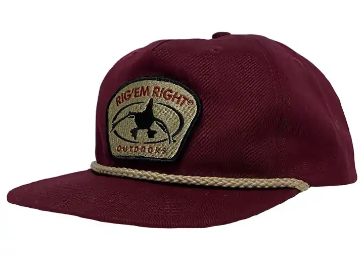 Lightweight Rope & Patch Hat by Rig Em Right