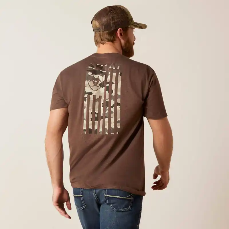 Tonal Flag Short Sleeve Tee Shirt by Ariat