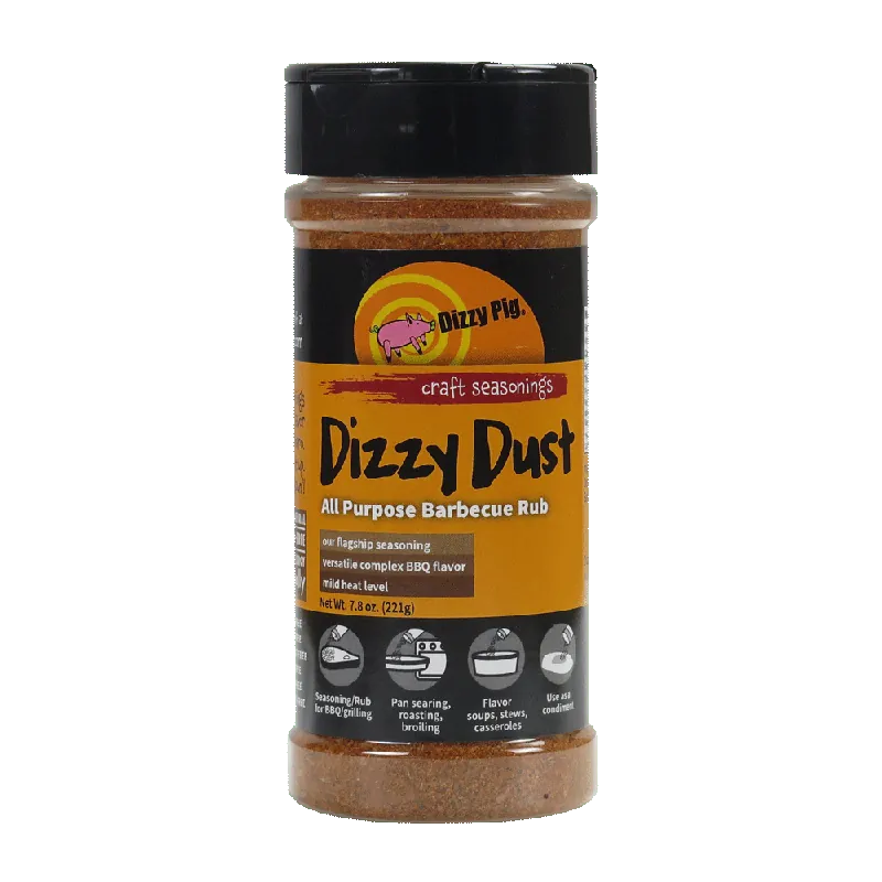 Dizzy Dust All-Purpose BBQ Seasoning 8oz Shaker by Dizzy Pig