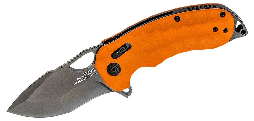 3.03 Inch Blade Orange Kiku XR LTE G10 Folding Knife by SOG