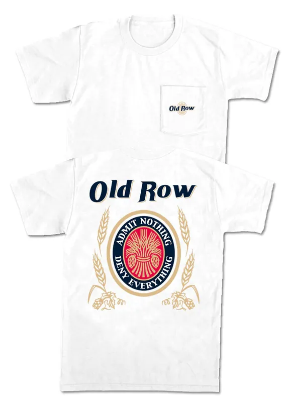 Men‘s Retro Can Short Sleeve Pocket Graphic Tee Shirt by Old Row