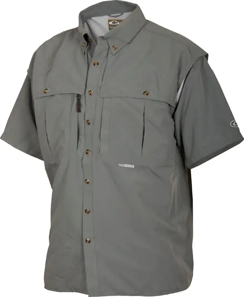 Men‘s Solid Wingshooter‘s Short Sleeve Shirt by Drake