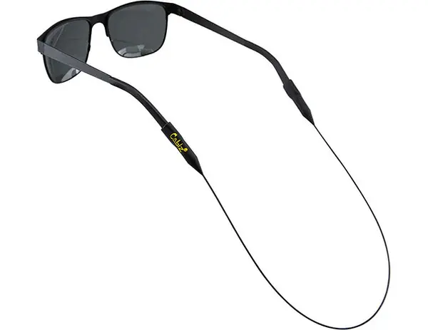 Black 14 Inch Universal End Original Steel Eyewear Retainers by Cablz