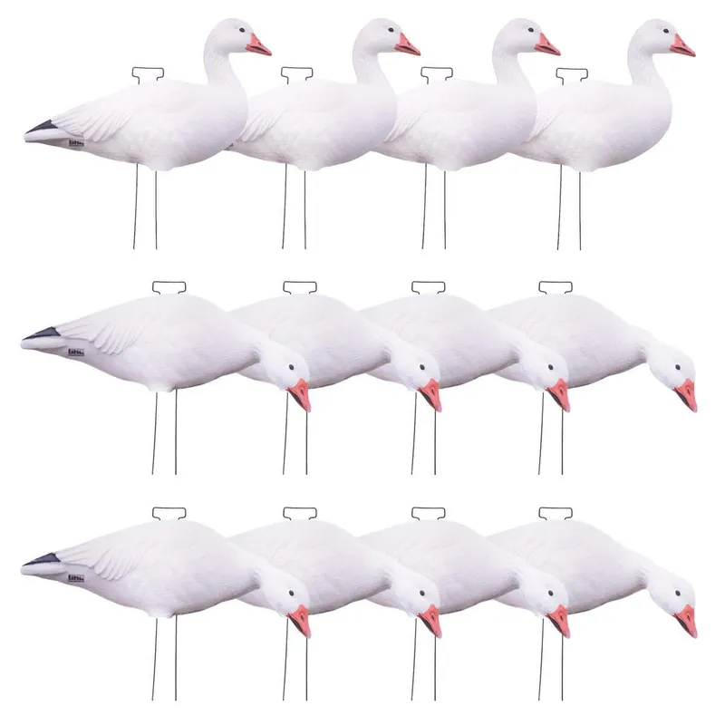 12 Pack GHG Pro Grade Snow Goose Silhouette Decoys by Avery