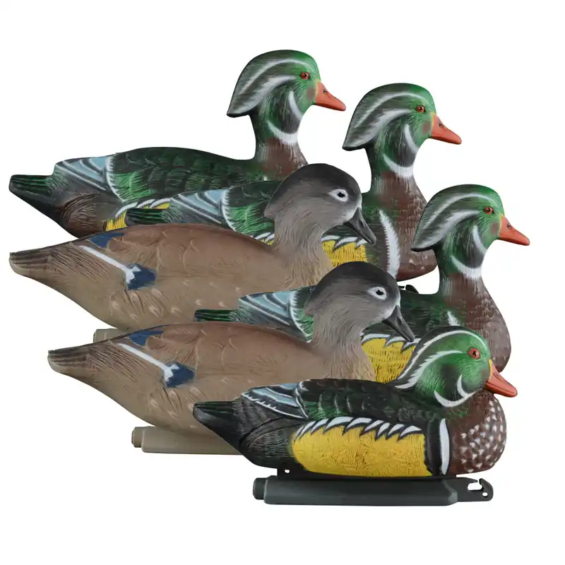 6 Pack Standard Wood Duck Decoys by Higdon Outdoors