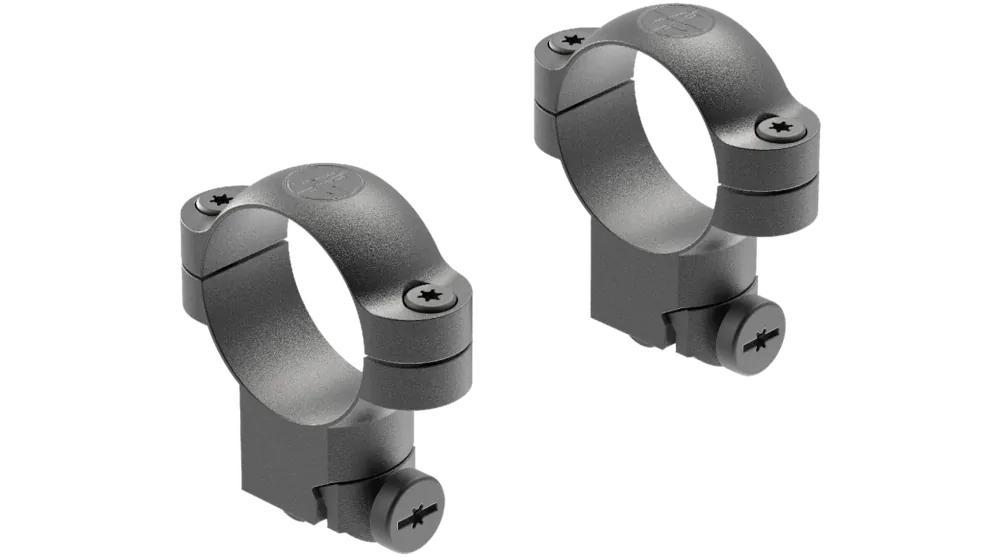 Scope Ring Mount Matte Black in High Height with 30mm Tube Size for Ruger 1 & 77/11 by Leupold
