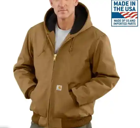 Quilted Flannel-Lined Duck Active Jacket by Carhartt