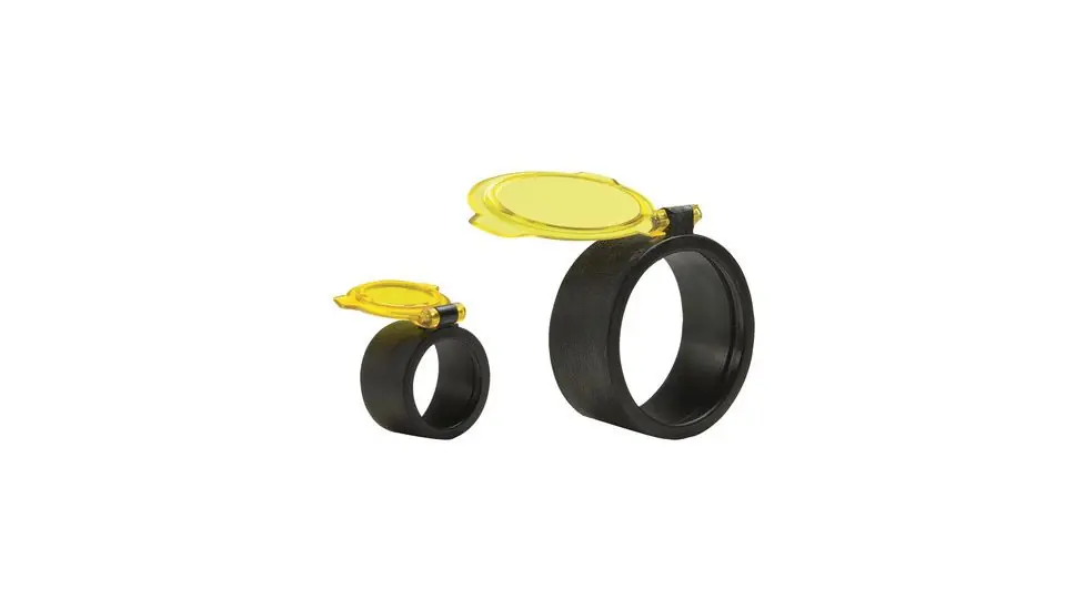 Quake Amber See-Thru Riflescope Optic Covers - Size 3