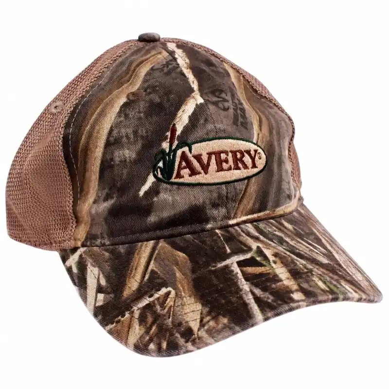 Men‘s Max 5 Avery Logo Mesh Snapback Cap by Avery