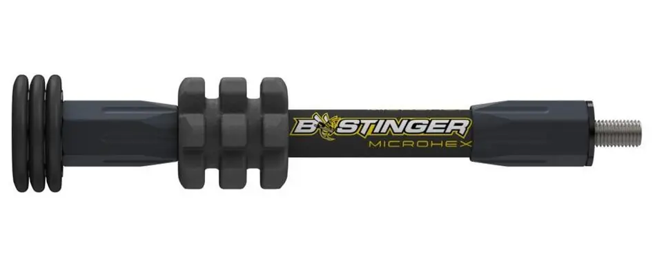 6 Inch MicroHex Stabilizer in Matte Black by BeeStinger
