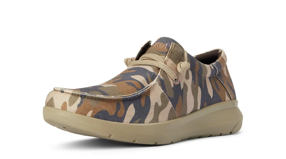 Men‘s Camo Print Hilo Stretch Lace Shoe by Ariat