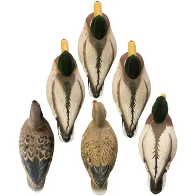 Higdon Magnum Mallard Flocked Head Decoys-6pk