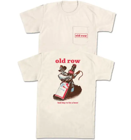 Bad Day To Be A Beer Wrangler Pocket Tee Shirt by Old Row