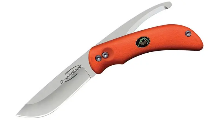 SwingBlade® Rotating Dual-Blade Hunting Knife in Blaze Orange by Outdoor Edge