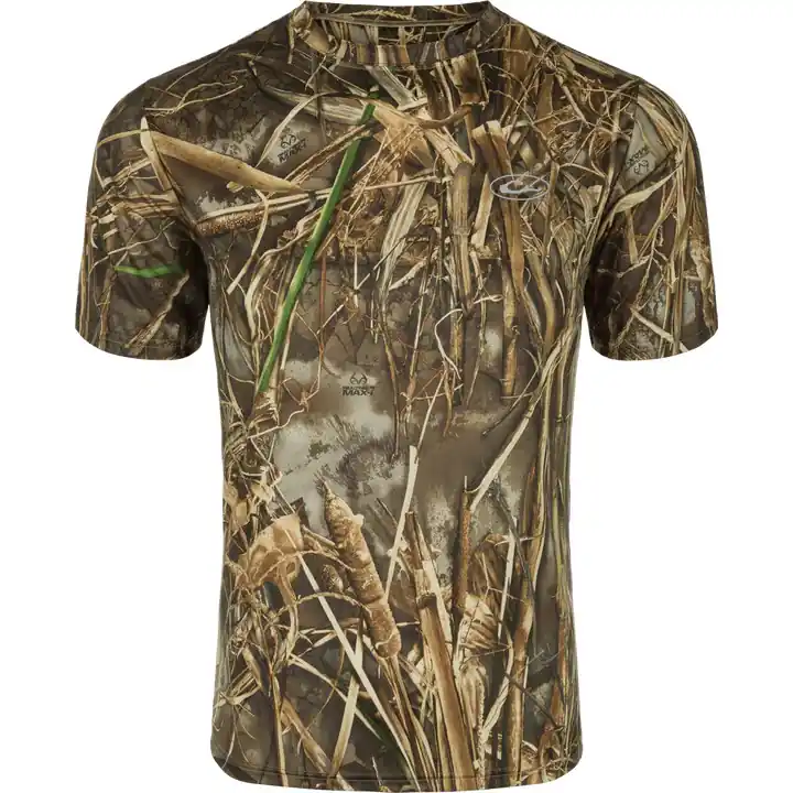 Early Season Technology Camo Performance Crew Short Sleeve Tee by Drake