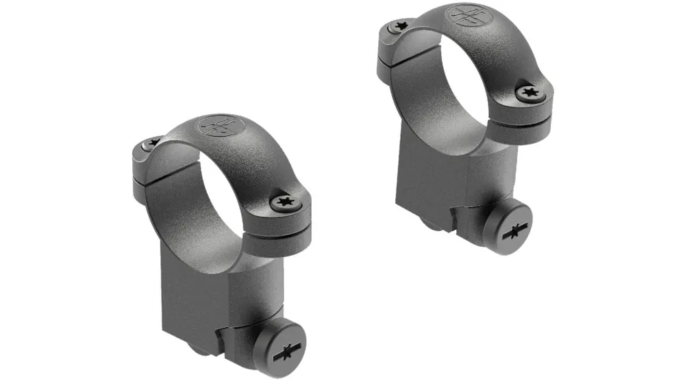 Scope Ring Mount Matte Black in High Height with 1 Inch Tube Size Ruger 1 and 77/11 by Leupold