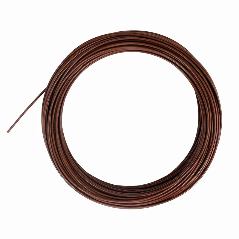 125 ft. PVC-Coated Steel Cable Spool in Brown by Heyday