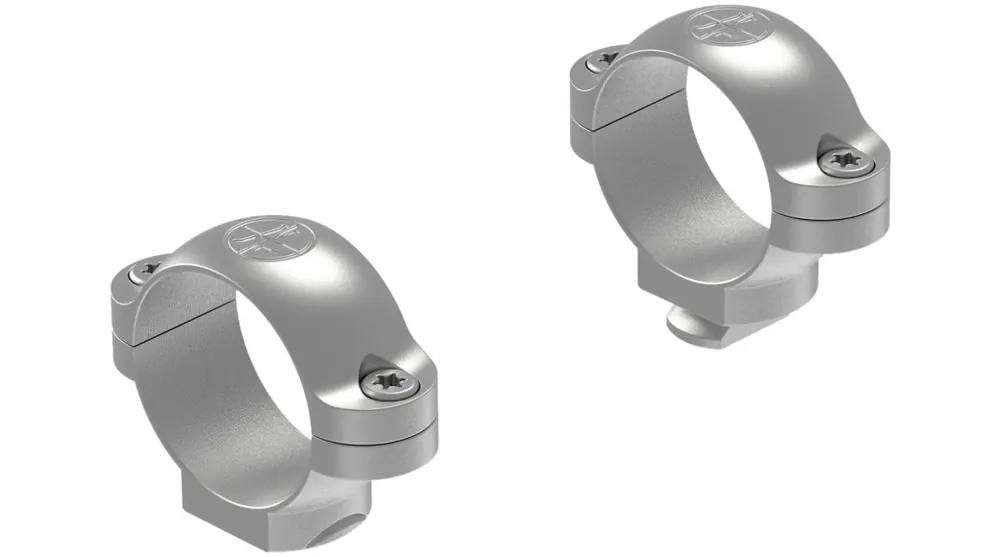 1 Inch Standard Low Ring Set in Silver by Leupold