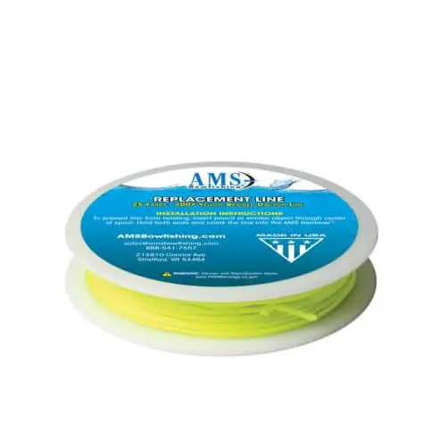 25 Yard of 200 Pound Replacement Line in Yellow by AMS Bowfishing