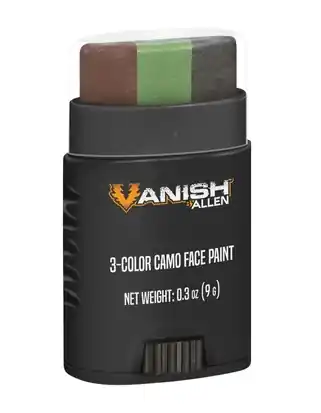Vanish 3 Color Camo Face Paint Stick by Allen Company