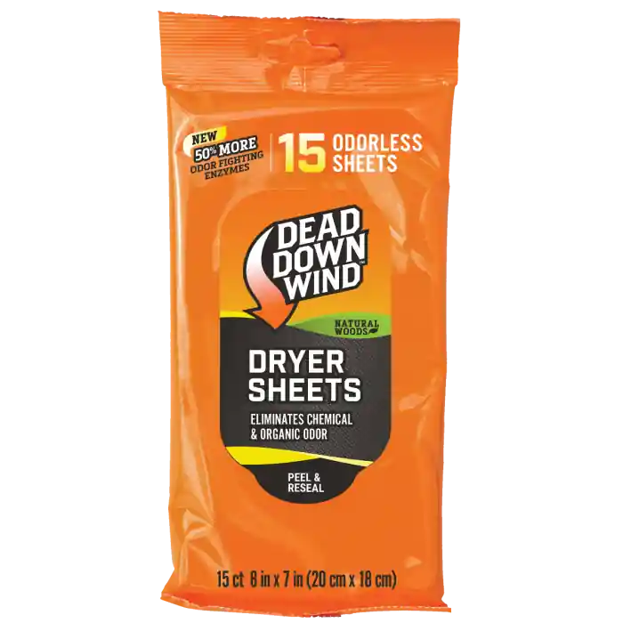 Dryer Sheets in Natural Woods 15 Count by Dead Down Wind