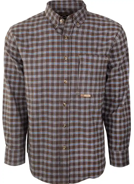 Autumn Brushed Twill Button Up Shirt by Drake