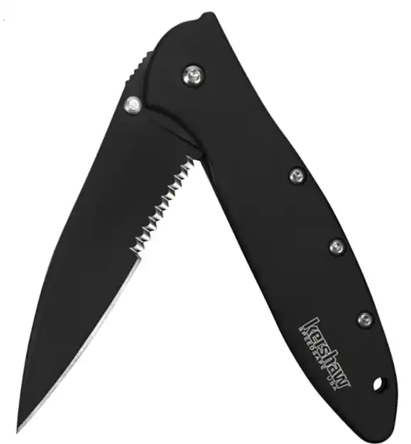 Kershaw Leek Serrated - Black