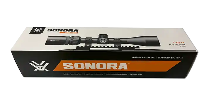 Sonora 4 12x44 Rifle Scope with BDC Reticle Rifle Scope by Vortex Optics