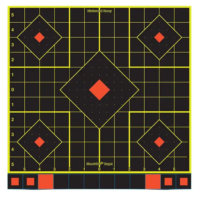 12 Inch 5 Pack Shoot-N-C Sight In Targets by Birchwood Casey