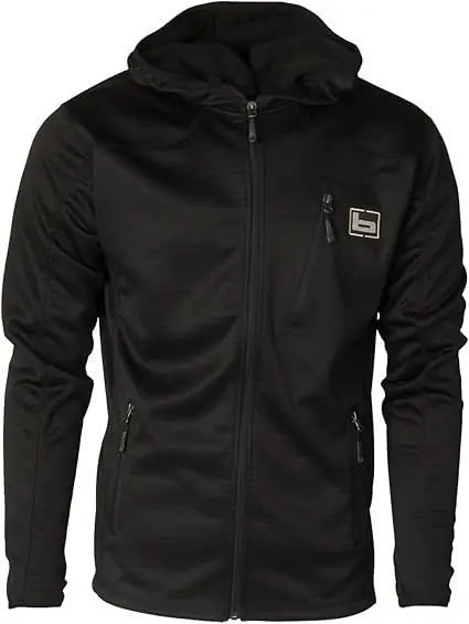 Men‘s Hooded Mid Layer Fleece Zip Up Jacket by Banded