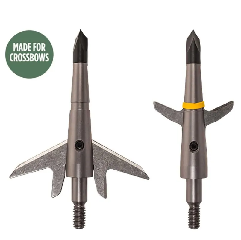 100gr 1.75 Inch Cut 2 Blade Crossbow Broadhead by Swhacker