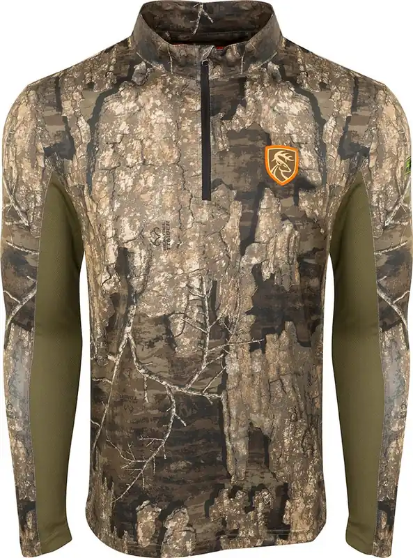 Non-Typical Performance 1/4 Zip L/S with Agion Active by Drake