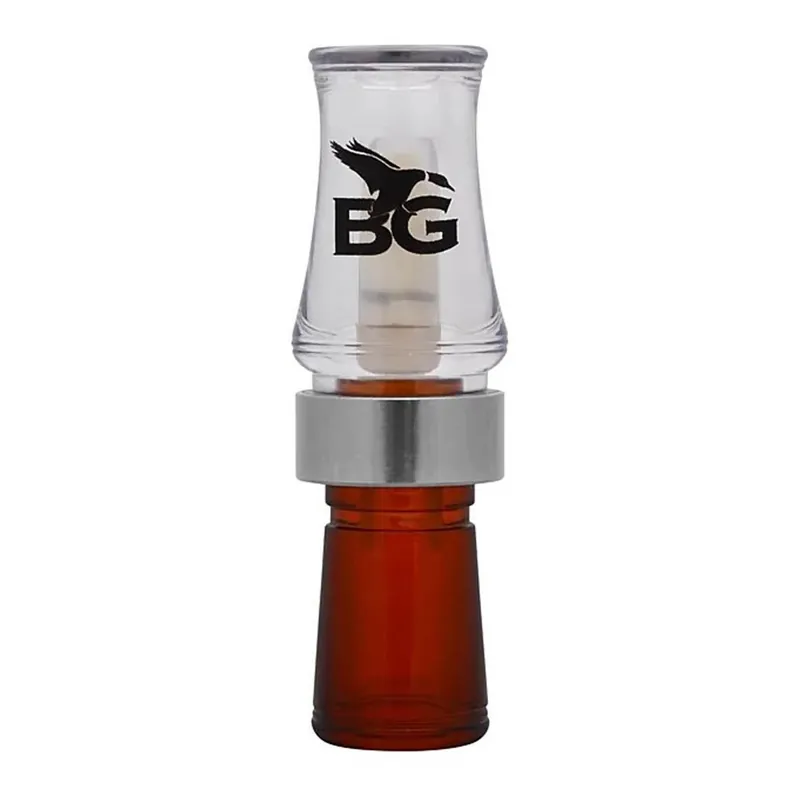 Bourbon/Clear Mallard Hammer Poly Duck Call by Buck Gardner