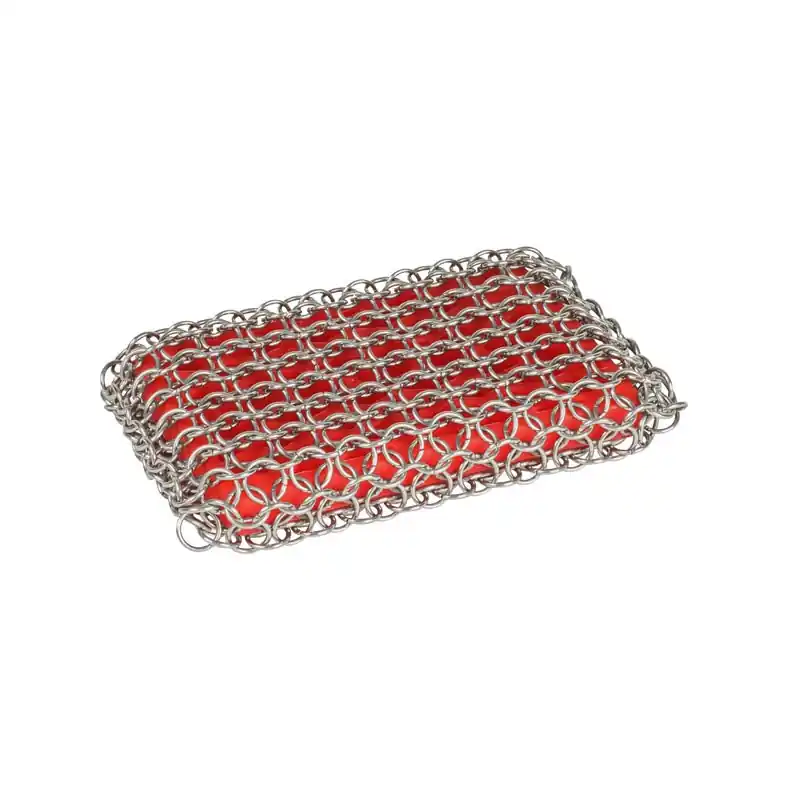 Red Chainmail Scrubbing Pad by Lodge Cast Iron