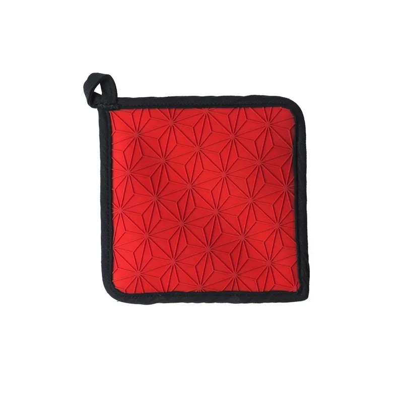 Red Silicone Fabric Potholder by Lodge Cast Iron