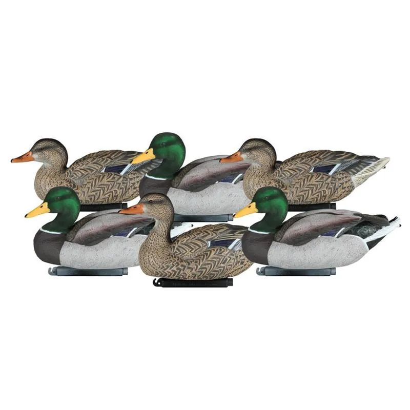 6 Pack X Treme Packable Mallard Duck Floater Decoys by Dakota Decoy Company