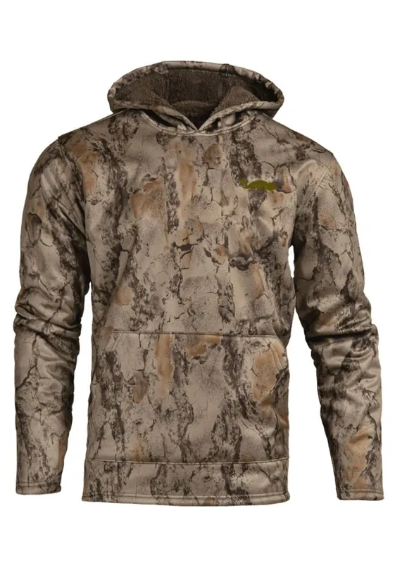 Natural Coral Fleece Lined Hoodie by Natural Gear