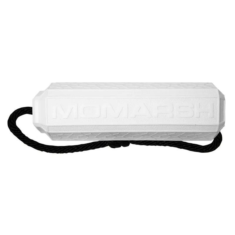 White Large Marking Dog Training Bumper by MoMarsh