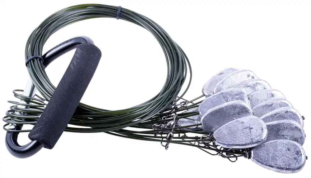 6 oz. 72" No Hassle Decoy Anchor Weight Rigs by H&H Lure Company