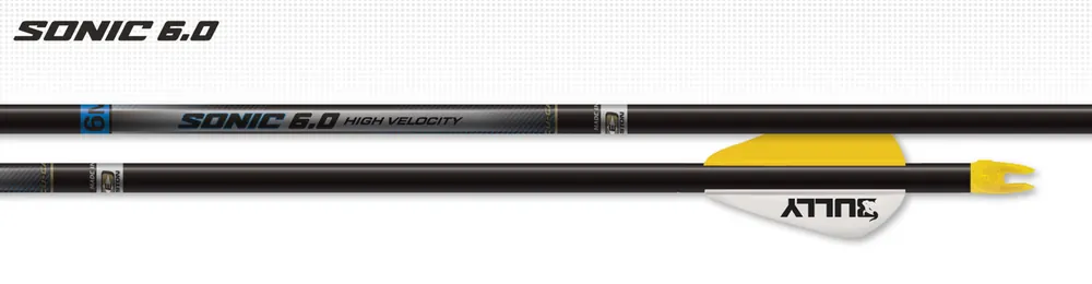Sonic 6.0 Arrows with 2" Blazer Vanes by Easton Archery