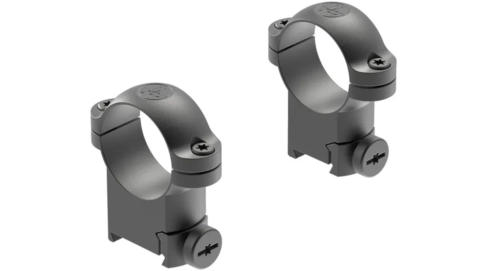 Ring Mount 2 Piece Dove Tail Style Scope Rings Matte Black in High Height with 1 Inch Tube Size for Sako by Leupold