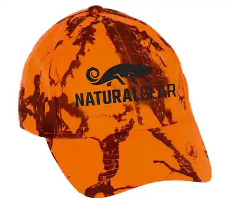 6 Panel Deluxe Blaze Camo Cap by Natural Gear
